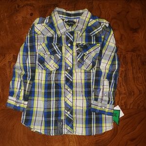 24mo/2T long sleeve button up tshirt